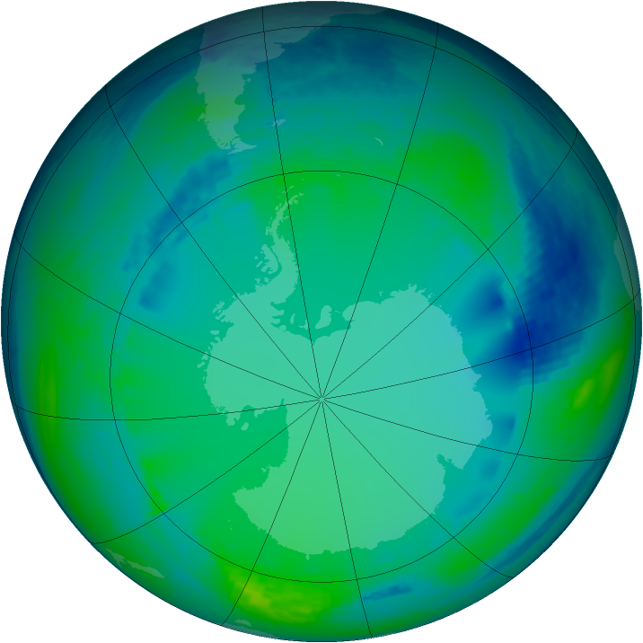 Ozone Map 2004-07-13